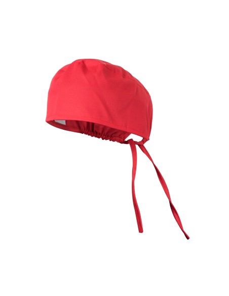 GORRO SANITARIO. ROJO CORAL